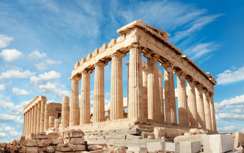 Parthenon na Acrópole de Atenas